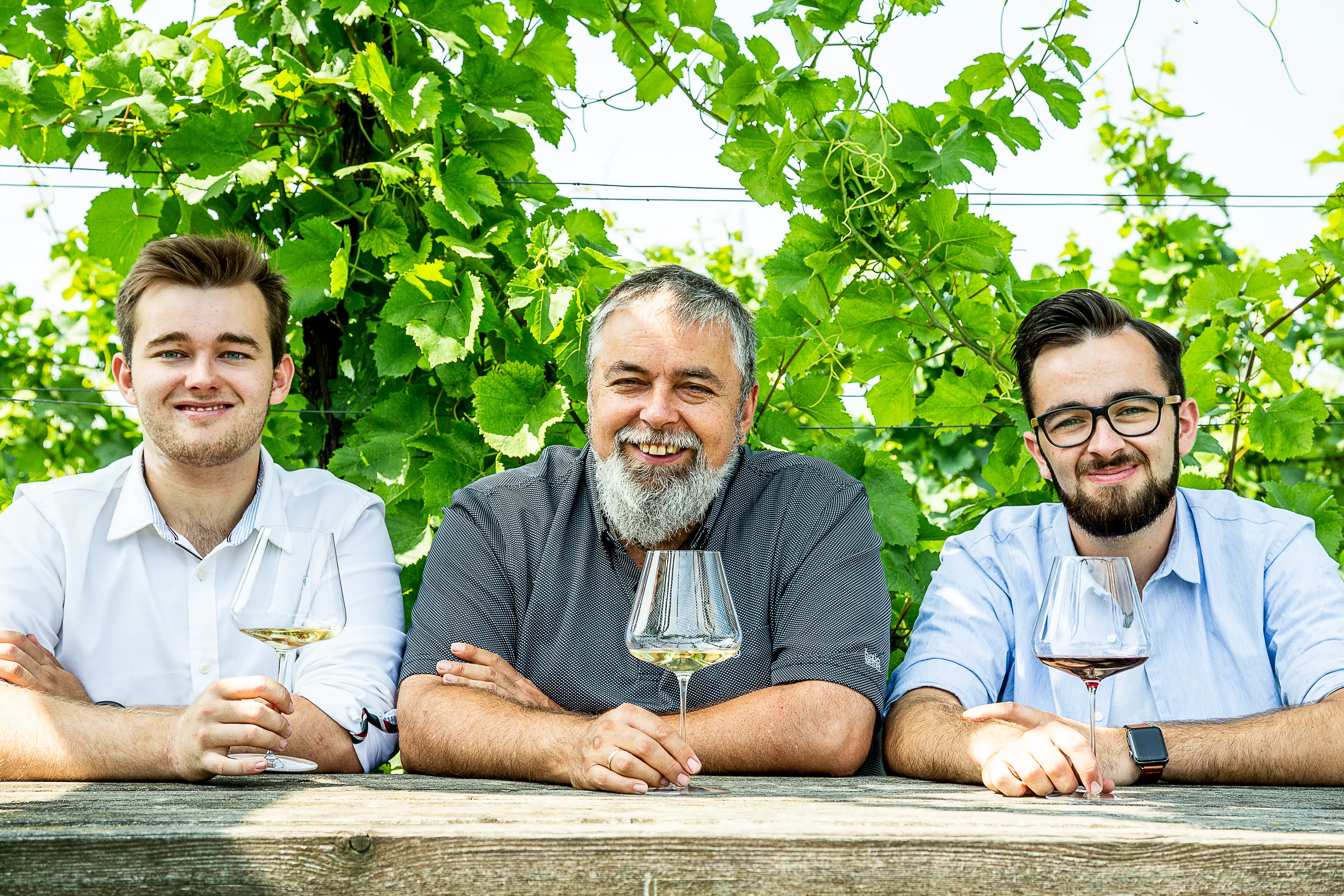 Winzer des Weingut Familie Auer in Österreich, Thermenregion