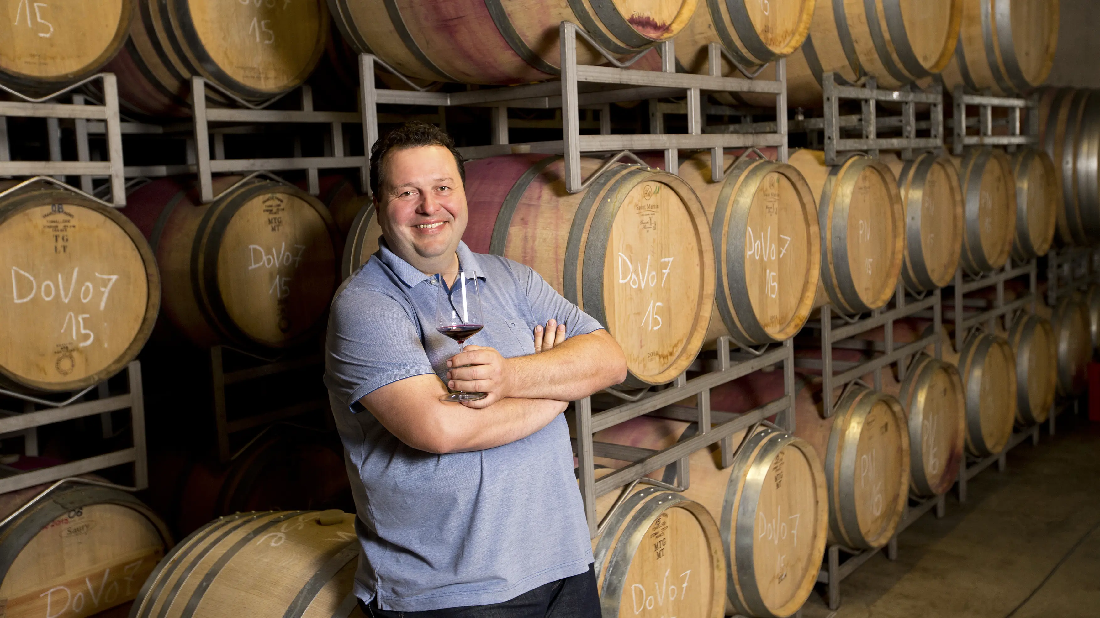 Winzer des Weingut Glatzer in Österreich, Carnuntum