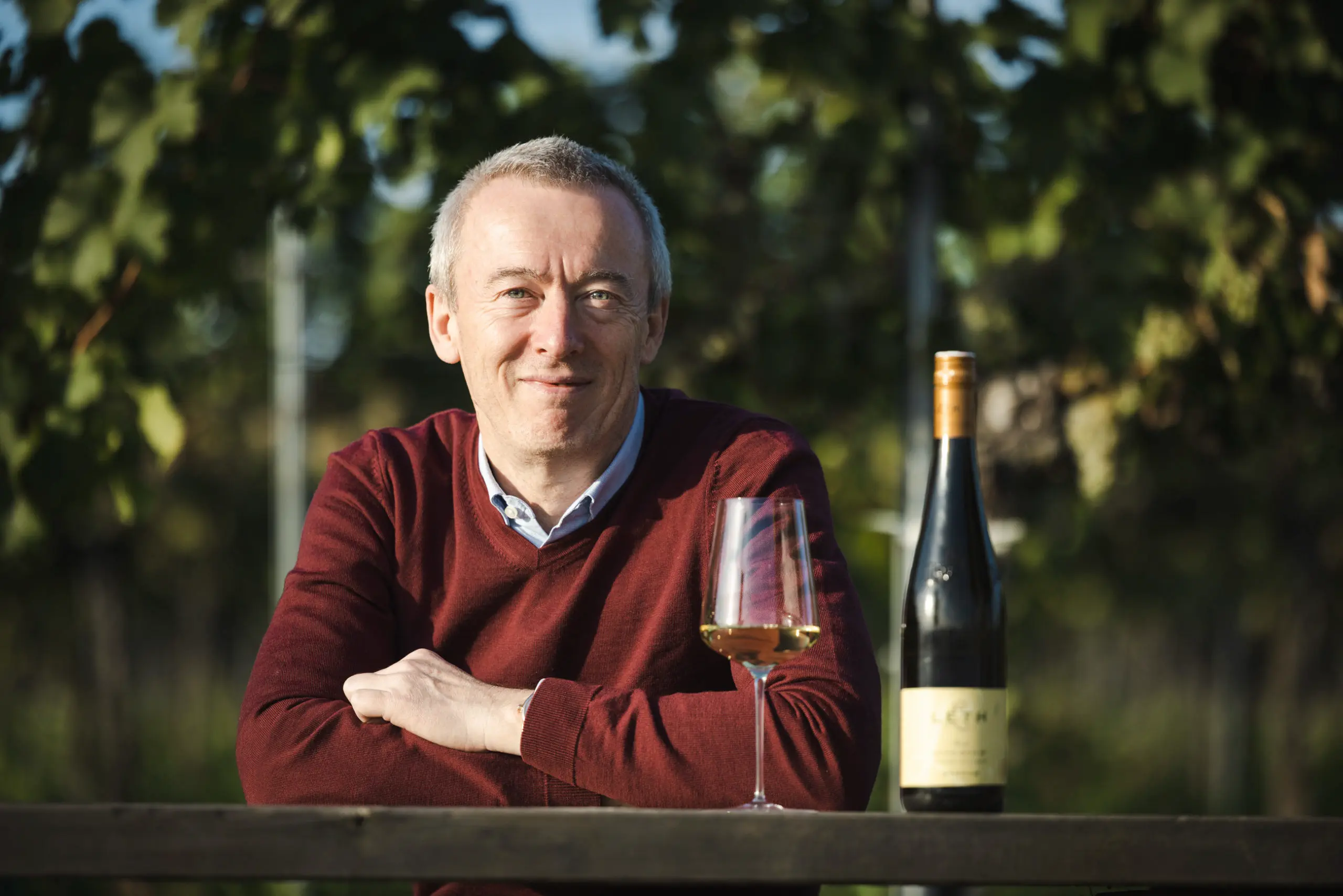 Winzer des Weingut Leth in Österreich, Wagram