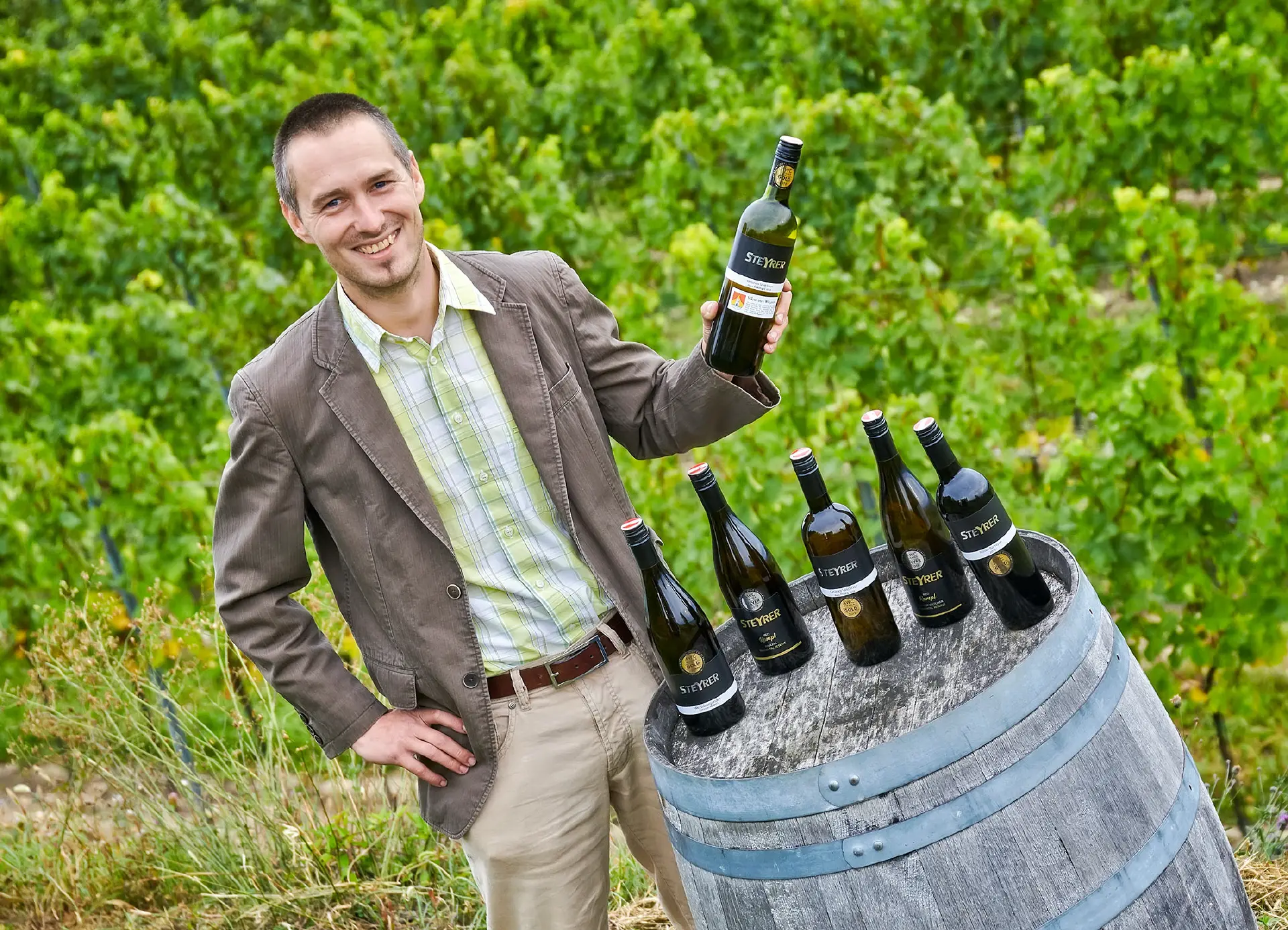 Winzer des Weingut Steyrer in Österreich, Traisental