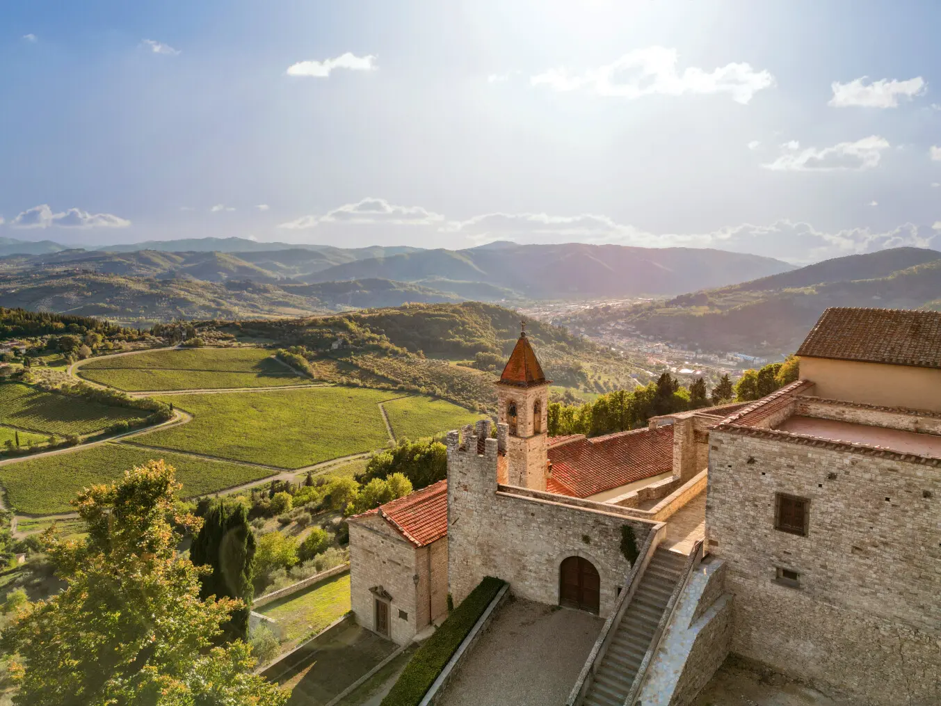Weinberge in Italien, Toskana – Herkunft der Frescobaldi Weine