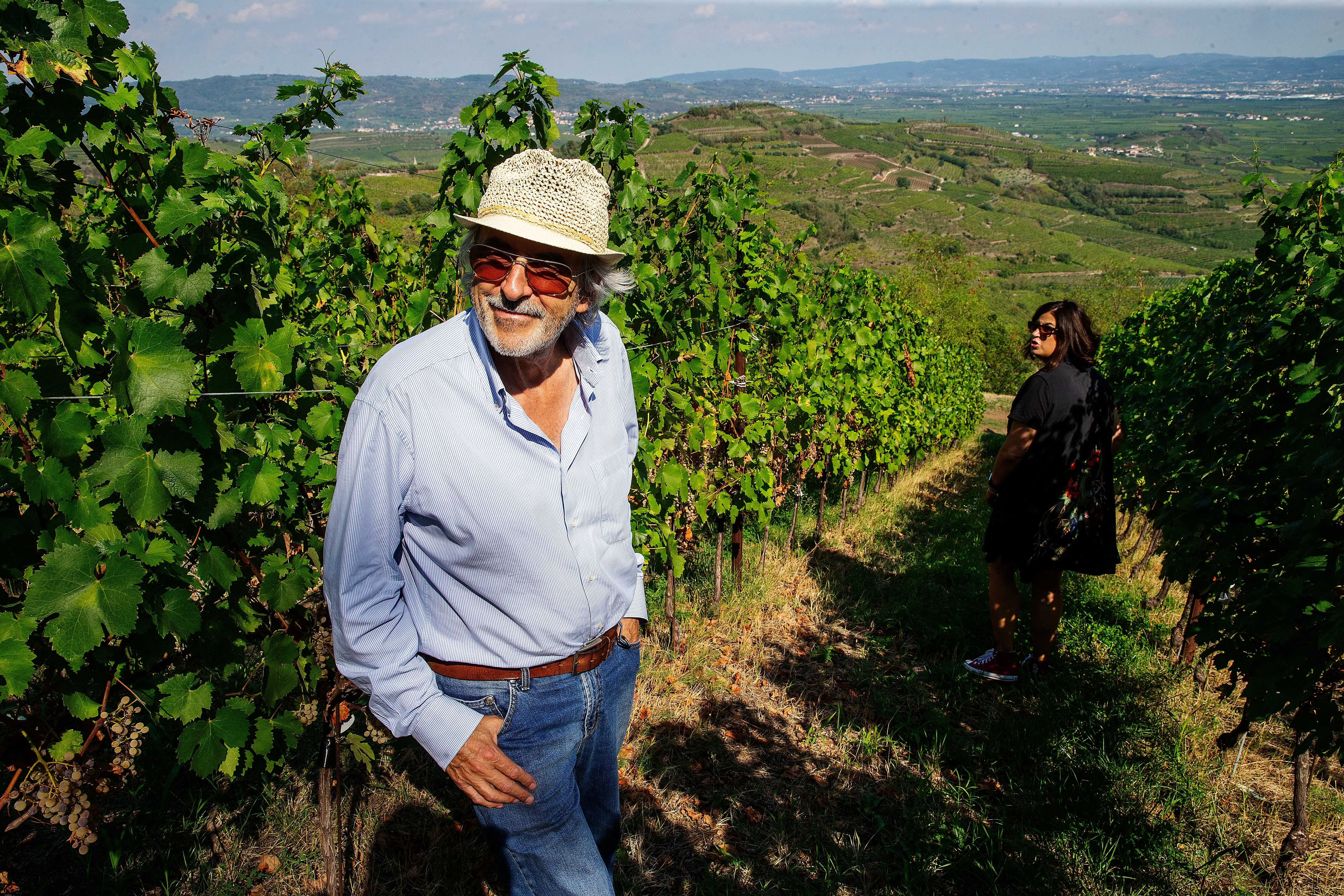 Winzer des Weingut Anselmi in Italien, Venetien