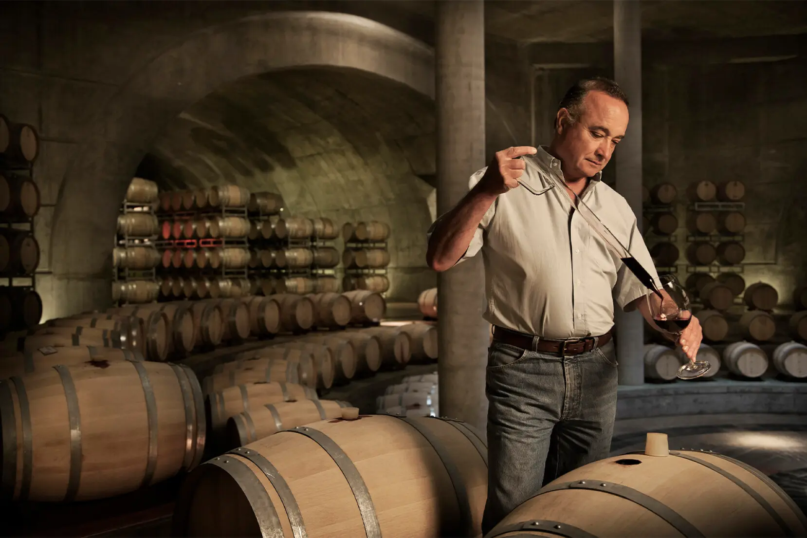 Winzer des Weingut Bodegas Salentein in Argentinien, Mendoza