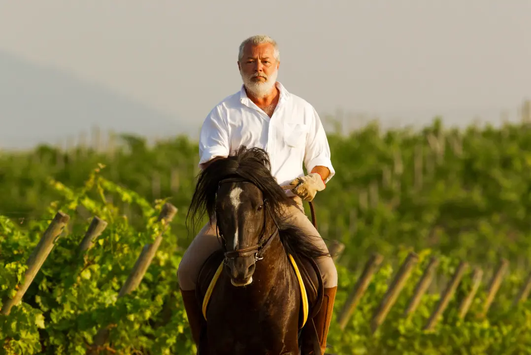 Winzer des Weingut Col d'Orcia in Italien, Toskana