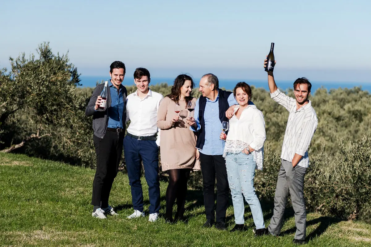 Winzer des Weingut Contesa Vigna Corvino in Italien, Abruzzen