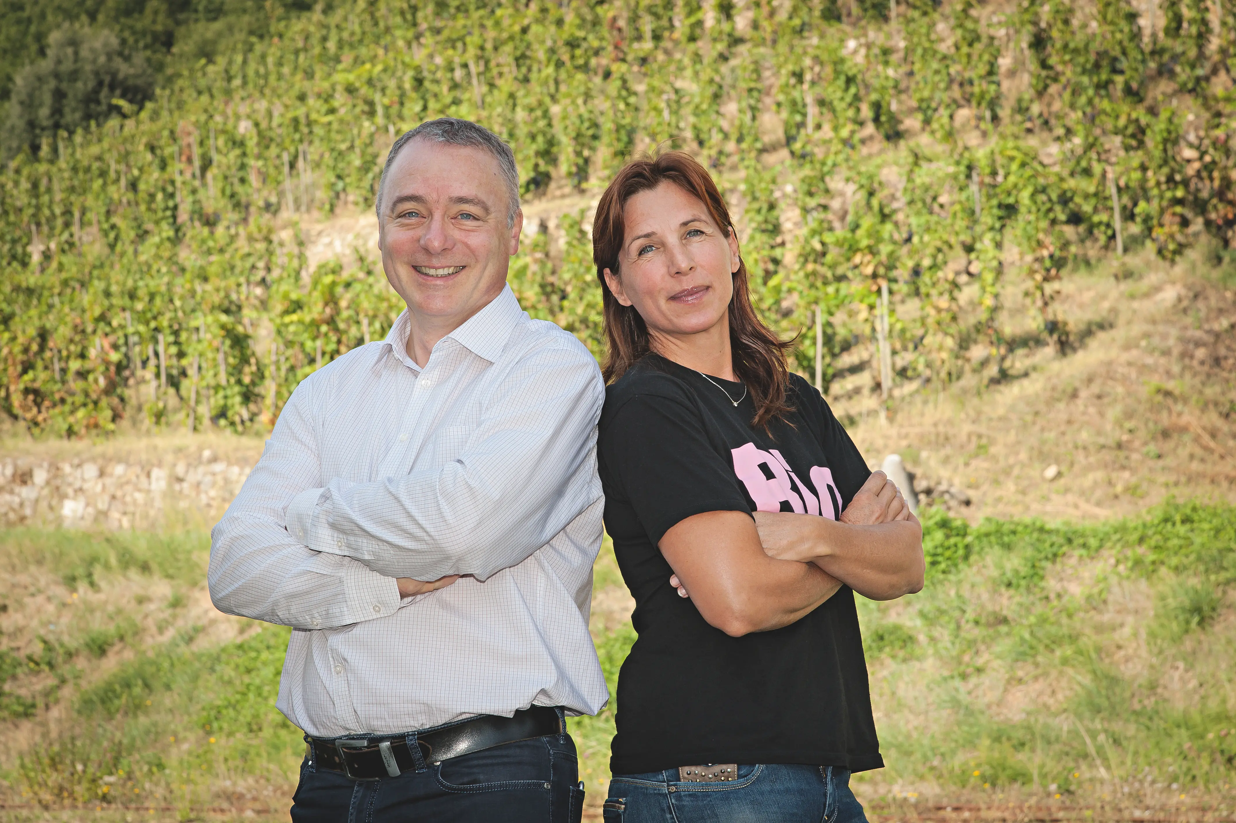 Winzer des Weingut Delas Frères in Frankreich, Rhône
