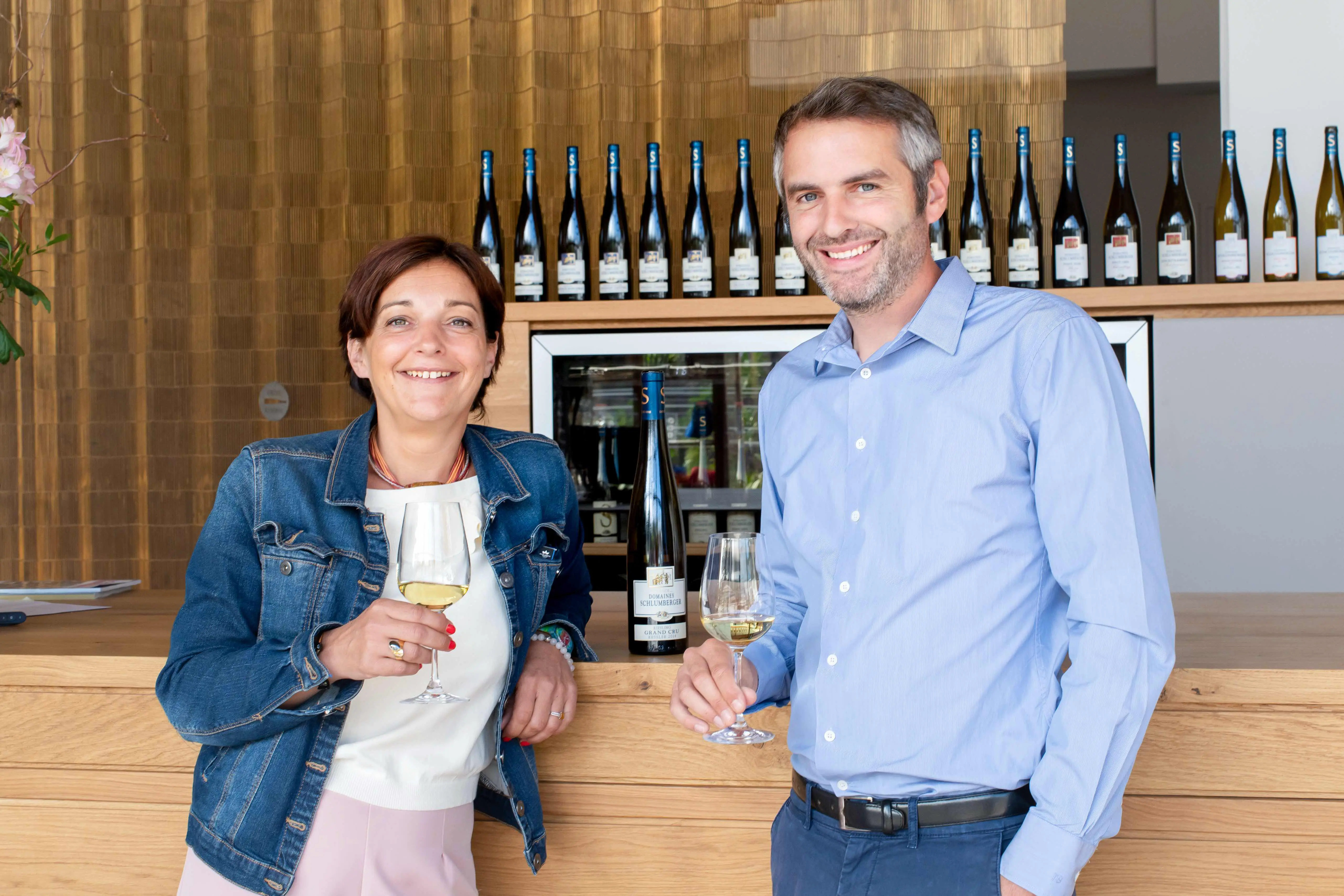 Winzer des Weingut Domaines Schlumberger in Frankreich, Elsass