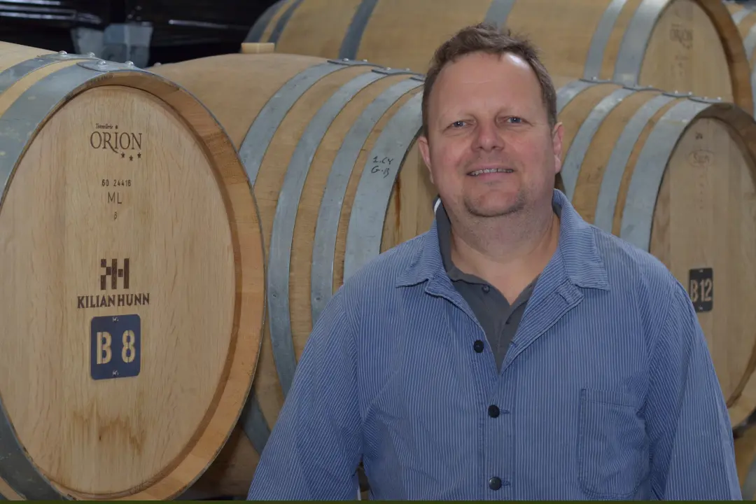 Winzer des Weingut Kilian Hunn in Deutschland, Baden