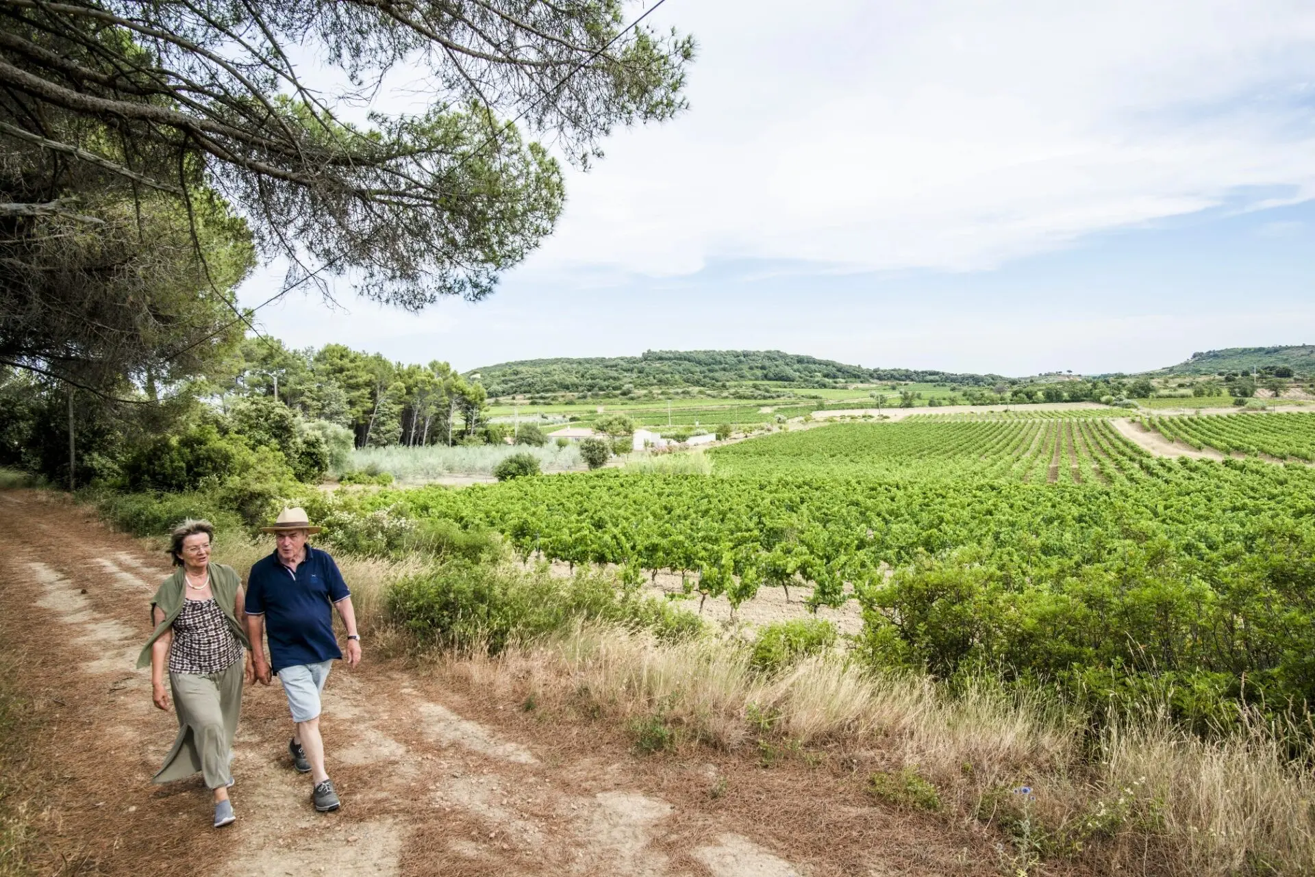 Winzer des Weingut Domaine La Grange in Frankreich, Languedoc-Roussillon