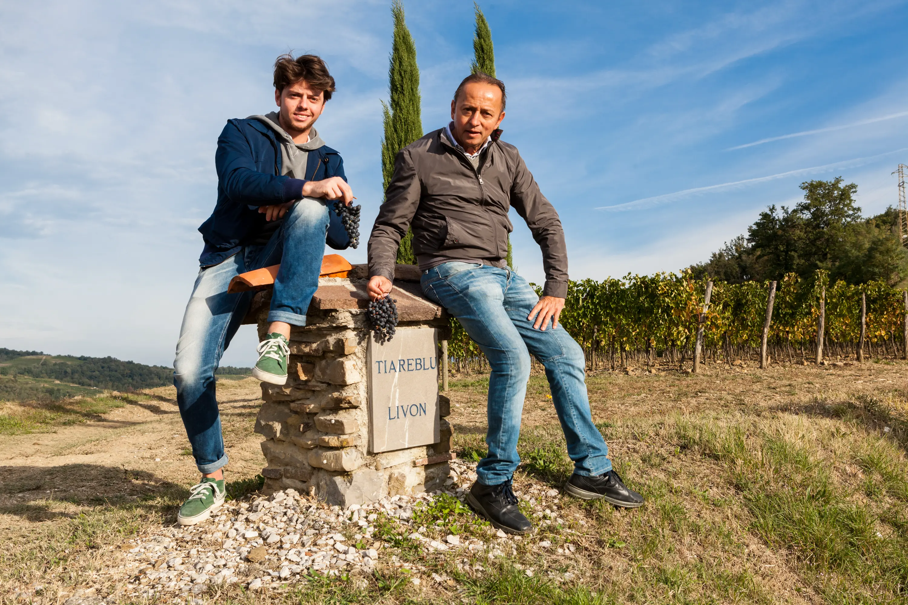 Winzer des Weingut Livon in Italien, Friaul