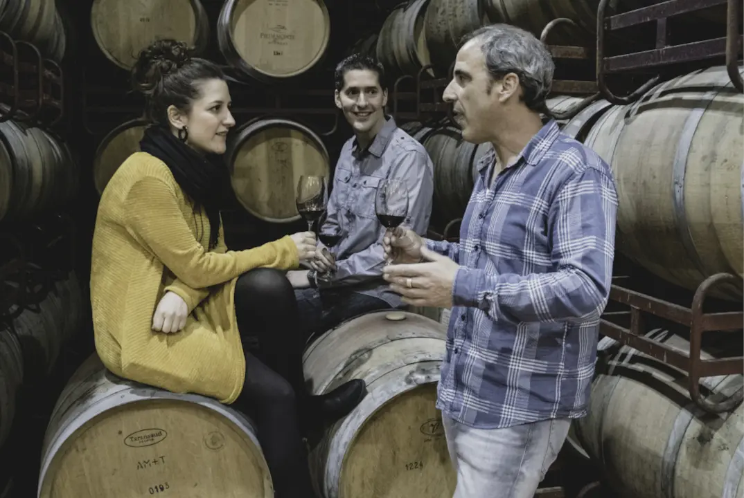 Winzer des Weingut Piedemonte in Spanien, Navarra