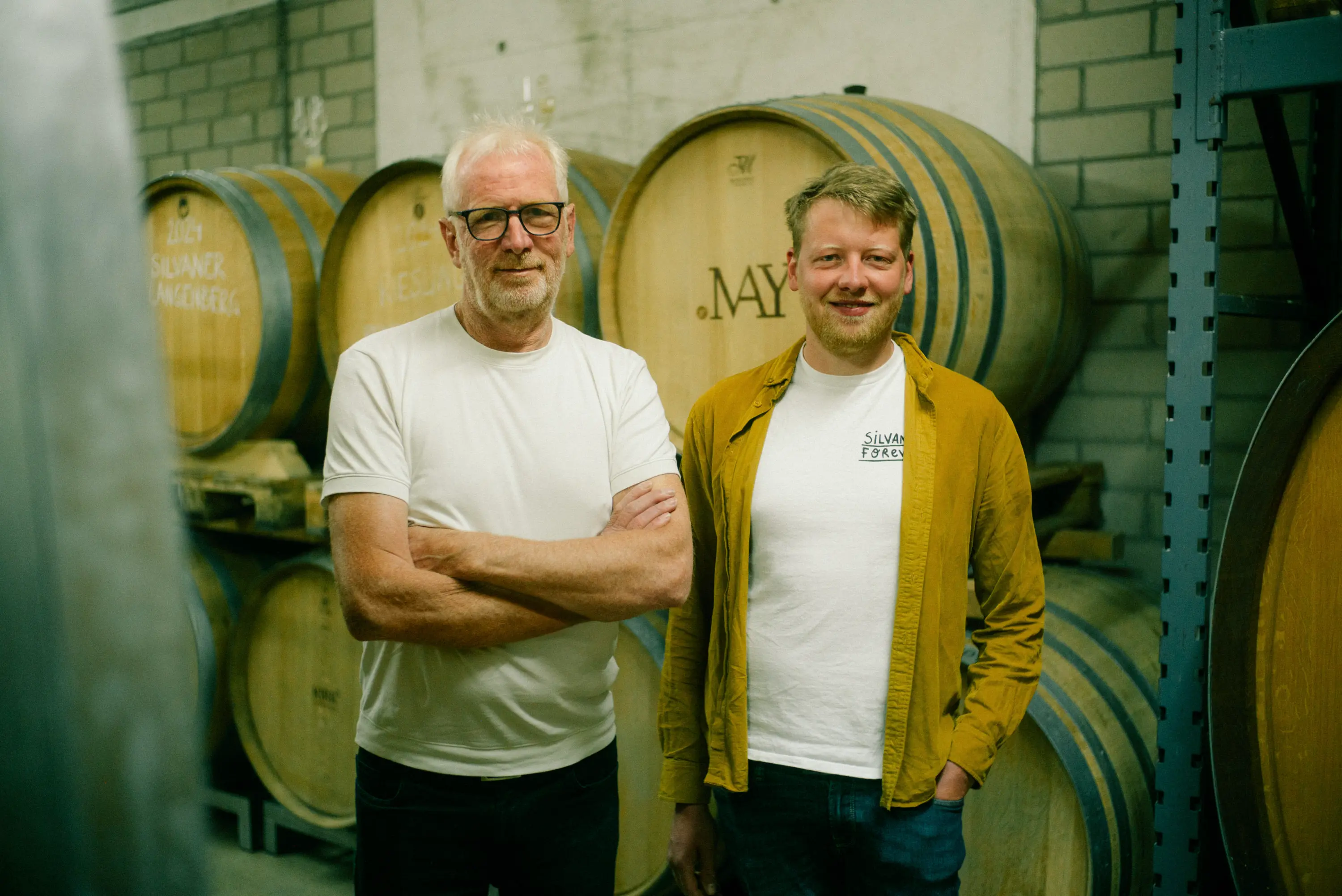 Winzer des Weingut Rudolf May in Deutschland, Franken