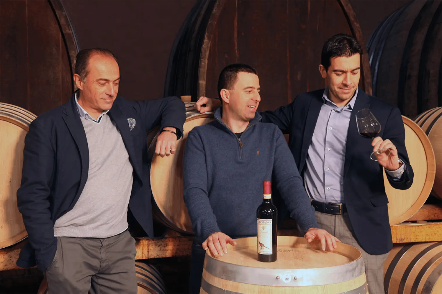 Winzer des Weingut Uggiano in Italien, Toskana