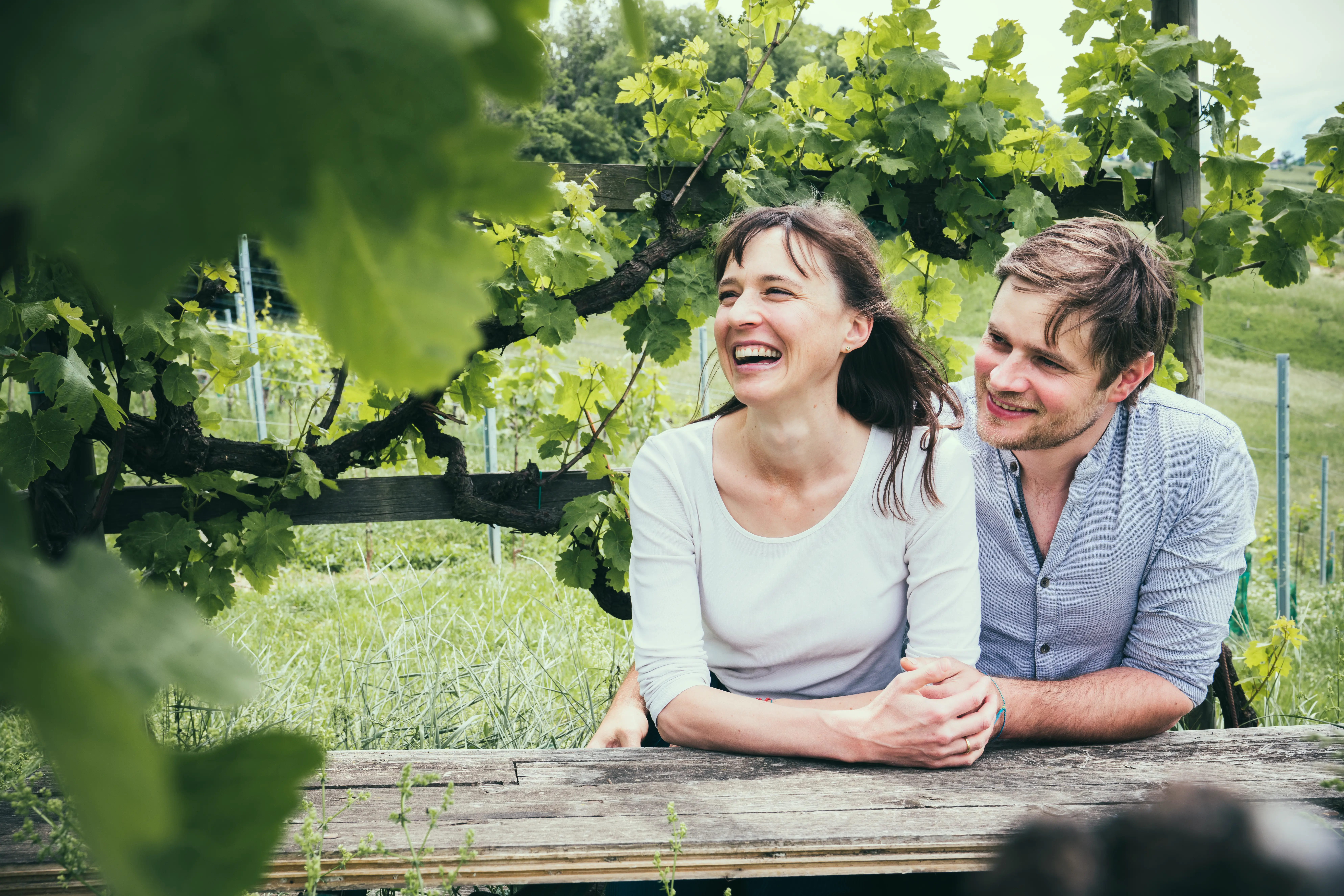 Winzer des Weingut Gross in Österreich, Steiermark